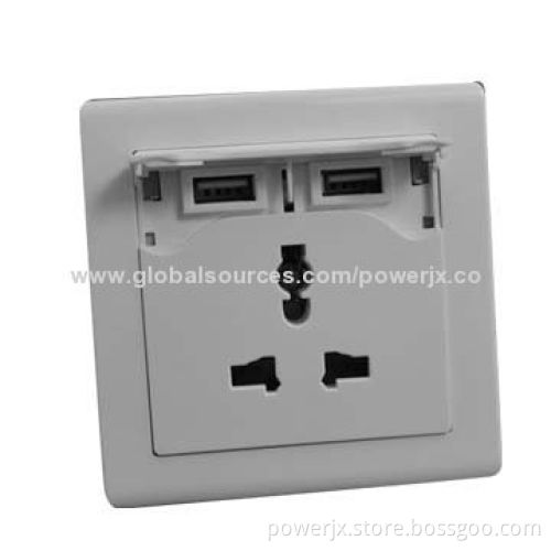 Fashionable universal mount vertical power socket